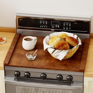 Noodle Board Stove Cover, Stove Top Covers for Electric 30"L X 22"W, Stove Top Covers for Gas Burners, Sink Cover for Counter Space, Durable Easy Clean Countertop, Farmhouse Decor Tray, 29.5"L x 21.7"W