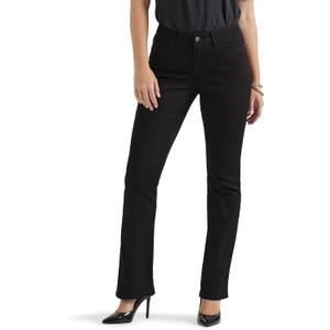 Lee Women's Ultra Lux Comfort with Flex Motion Bootcut Jean Black 14 Short