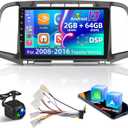 [2+64G] for Toyota Venza 2008-2016 Car Radio - 9 inch HD Touchscreen Android 13 Car Radio - Wireless Carplay & Android Auto, GPS, WiFi, Mirror Link, DSP+EQ, SWC + AHD Backup Camera