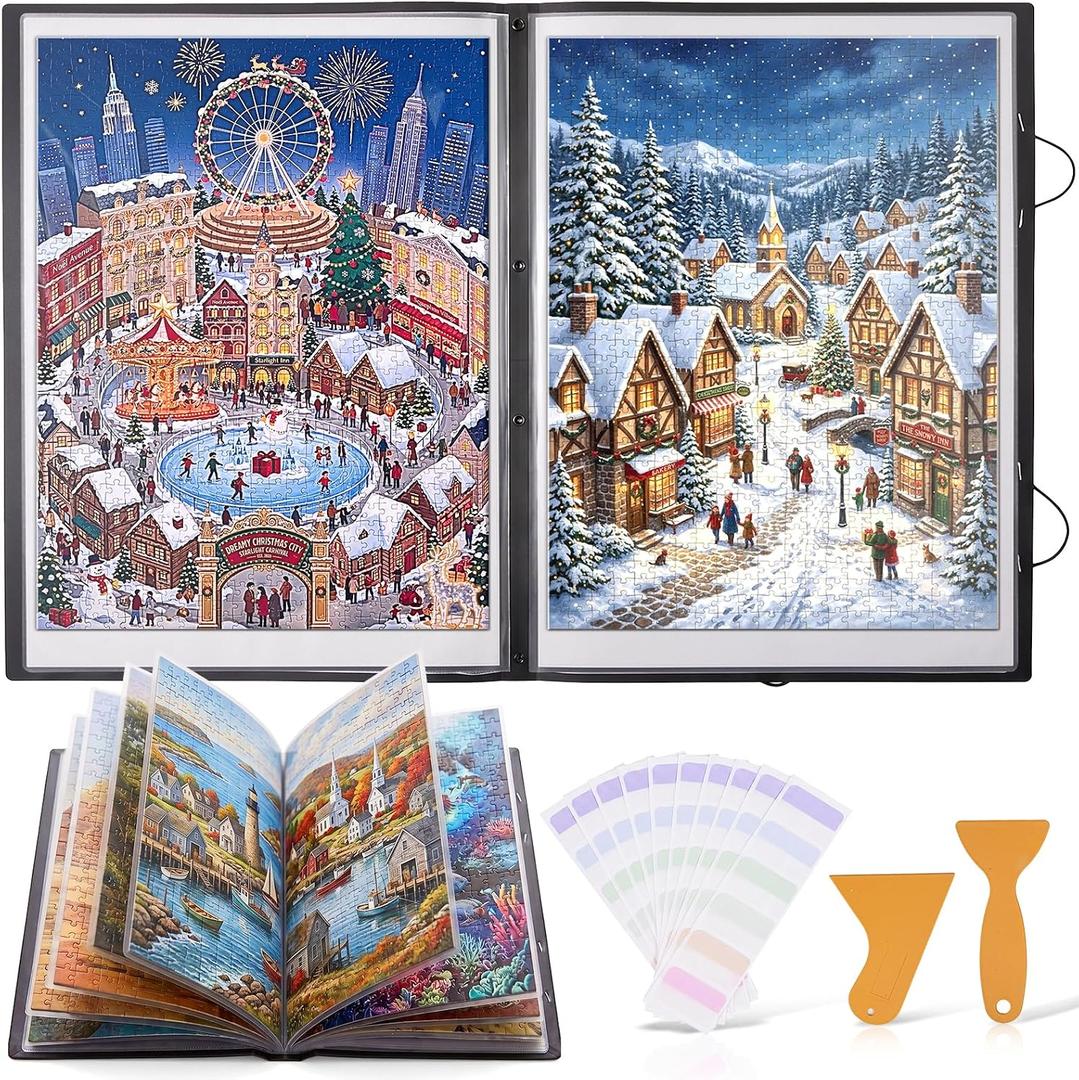 Nicpro Puzzle Storage Folder for 500-1000 Pieces Jigsaws Enthusiasts