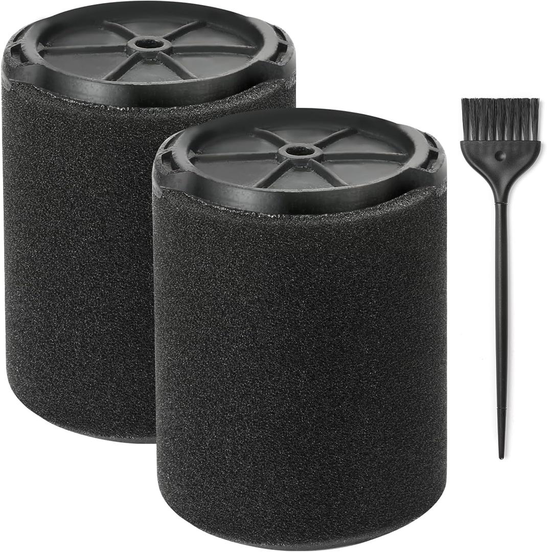 2-Pack VF7000 Filter for Ridgid Shop Vac,Compatible with Ridgid 5-20 Gallon and Husky 6-9 Gallon Wet/Dry Vacuums,Foam Wet Vacuum Filter Replacement for Wet Applications Only