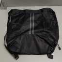 JELUTAR Drawstring Backpack Gym Bag with Shoes Compartment for Soccer, Basketball, Swim, Water-Resistant String Backpack Beach Cinch for Women Men (Large, Black)