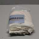 Eachope No Hook Shower Curtain and Liner SetBoho Style with See Through Top Window, Cream Fabric Tufted Striped Textured Outer Curtain & Waterproof Inner Liner, Beige/Cream, 71Wx77H