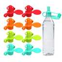 Morlike Baby Water Bottle Cap Silicone Bottles Top Spout Adapter Replacement for Toddlers Kids and Adults, Protects Kids Mouth - No Spill & BPA Free (Mix - 8 Pack)
