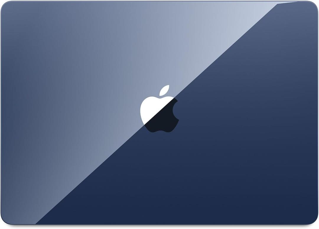 Macaset for MacBook Air 15 inch Case | M5 M4 M3 M2 2026-2023 | Stunning Crystal Midnight | 1mm Ultra-Thin Armor | Protective Hard Shell Cover | Laptop A3448 A3241 A3114 A2941 | Midnight