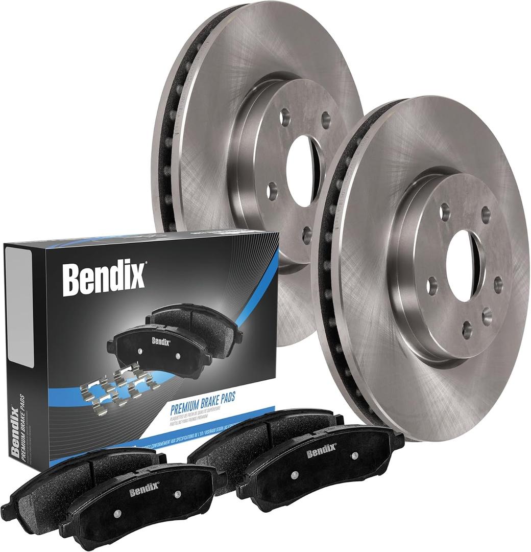 Bendix Premium Front Brake Kit - Replacement Disc Brakes, Rotors and Brake Pads for select Cadillac Escalade, XTS, Chevy Avalanche, Express, Silverado, Suburban, Tahoe, GMC Savana, Sierra Yukon