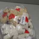 Jenaai 24 Set Valentines Day Mini Teddy Bear Gift Bulk 5.1 Inch Valentines Day Stuffed Animals Plush Toys Small Cute Bear with Greeting Cards and Organza Bag for Girlfriend Birthday Party(Heart)