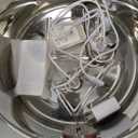 3.4Gal Dog Water Fountain for Large Dogs, Extra Large Stainless Steel Pet Water Fountain, Round Dog Water Bowl Dispenser with Metal Handle, Water Level Window, Supet Quiet Pump for Multi Pet Home (Silver)