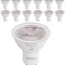 GEPLAD 12 Pack GU10 LED Bulb Dimmable 6W 582LM,50W Halogen Replacement, 38 Degree Spotlight 2700K Warm White for Kitchen, Range Hood, Living Room Track Lighting