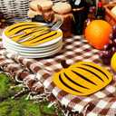 Breling 36 Pcs Thanksgiving Pumpkin Cutlery Holders Thanksgiving Silverware Holder Felt Tableware Decor Autumn Fall Harvest Party Supplies