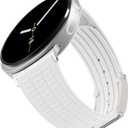 Sport Silicone Band Compatible with Samsung Galaxy Watch 8 Band 40mm 44mm/Galaxy Watch 8 Classic 46mm(2025), Soft Silicone Replacement Strap with Magnetic Buckle for Galaxy Watch 8 Women Men