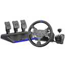 PXN V99 Gaming Racing Wheel with Pedals and Shifter, 3.2Nm Force Feedback, 6-Speed Shifter, Hall Sensor Pedals, 2-Clutch Paddles, 11.8 Inch Steering Wheel for PC, Xbox Series X|S, Xbox One, PS4
