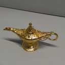 Vintage Aladdin Magic Genie Lamp Light for Home Party Wedding Table Decoration & Gift,Classic Zinc Alloy Arabian Lamp Jewelry BoxGold