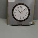 Bernhard Products Black Wall Clock, Silent Non Ticking - 16 Inch Extra Large Quality Quartz Battery Operated Round Easy to Read Home/Office/Business/Kitchen/Classroom/School Clocks
