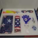 Soccer Fan Gear Set for 2026 World Tournament, Soccer Party Favors Kit with Flag,Scarf, Face Paint, Clapper, Horn&Glasses,Supporter Accessories for Game Day, Sports Event, Gift