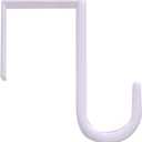 Hardware Essentials 852102 Over The Door Hook Small Plastic White