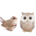 Leekung Bird Figurines for Home Decor&Owl Figurine Home Decor