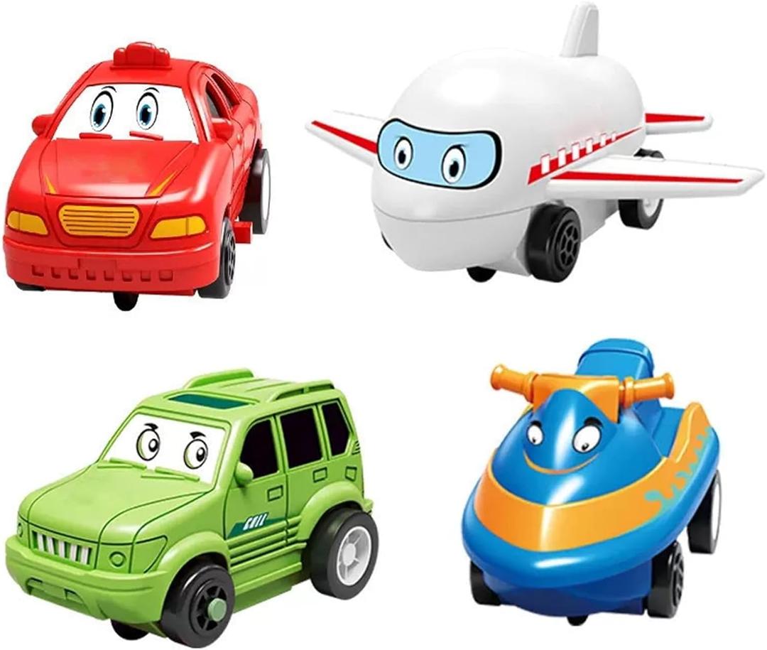 DIY Assembling Electric Trolley, 2024new Toddler Puzzle Track Play Set with Vehicles, Puzzle Track Car Playset, Birthday Gift for Kids Ages 3+, Enhance Parent Child Relationship (All Cars)