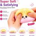 4Pcs Dumpling Squishies Mystery Box,18 Colors Random Mystery Glitter Dumpling Squishies Toy Gift Box,Colorful Dumplings Stress Balls Fidget Sensory Toy Desk Toys for Adults (Random 4 Colors)