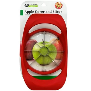 2pcs Apple Corer and Slicer with Stainless Steel Blade for Precision Cutting, Red