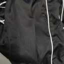 GORGLITTER Men's Baggy Track Pants Y2K Drawstring Elastic Waist Wide Leg Parachute Pants (Small, Black)