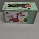 Apple Peeler Corer, Long lasting Chrome Cast Magnesium Alloy Apple Peeler Slicer Corer with Stainless Steel Blades and Powerful Suction Base for Apples and Potato (Red)