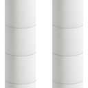 NearMoon Bath Toilet Paper Holder Stand, Freestanding Tissue Paper Storage with Reserve, Space Toilet 4 Rolls Holder for Bathroom/Kitchen Countertop-All Metal (2 Pack, Chrome Finish)