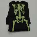 Kids Skeleton Costume Glow in the Dark Skeleton Costume Halloween Toddler Ghost Onesie with Gloves for Boys Girls (4T(3-4 years))