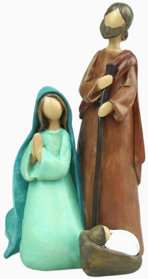 Holy Family Figurines Nativity Set Statue 6" H (Color 2)