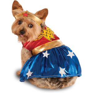 DC Comics: Wonder Woman Pet Costume for For Dogs or Cats by Rubies, Large (Large (Pack of 1))