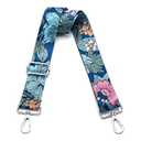 Wide Purse Strap Adjustable Replacement Crossbody Bag Strap Silver Hardware Shoulder Straps 