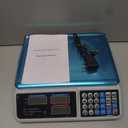 C-CHAIN 88LB Digital Price Scale Electronic Price Computing Scale LCD Digital Commercial Food Meat Weight Scale, Upgraded Version