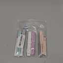 6-Pack Bands for Fitbit Inspire 3 Bands for Women Men, Soft Silicone Adjustable Wristband Replacement Straps Compatible with Fitbit Inspire 3 Fitness Tracker (Violet+Pink Sand+White+Lavender+Baby Blue+Mint Green)