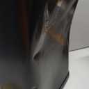 CEROELDA Small Bathroom Trash Can with Lid Soft Close-5L/1.3 Gal Slim Garbage Can-Metal Step Wastebasket-Rectangle Narrow Waste Bin for Office, Bedroom, Toilet, Live Room (Black)