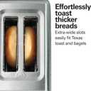 Hamilton Beach 2 Slice Toaster with Extra-Wide Slots, Bagel Setting, Toast Boost, Slide-Out Crumb Tray, Auto-Shutoff & Cancel Button, Defrost Function, Stainless Steel (22794)