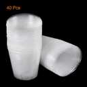 PATIKIL 4 Inch Plastic Plant Nursery Pots, 40 Pack Flower Starting Container for Indoor Outdoor, Clear