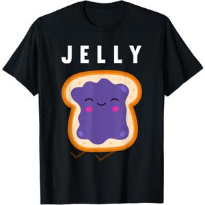 Peanut Butter and Jelly Best Friend Matching T-Shirt Small