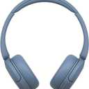 Sony WH-CH520 Best Wireless Bluetooth On-Ear Headphones with Microphone for Calls and Voice Control, Up to 50 Hours Battery Life with Quick Charge Function, Includes USB-C Charging Cable - Blue