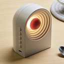 Decorative Night Light with Bluetooth Speaker | Cute Desktop Decor, Portable & Rechargeable, 4 Color Modes + White Noise | Ideal Gift for Home, Office, Travel | White