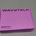 5 in 1 Curling Wand Set (0.35"-1.25") with 3 Barrel Hair Crimper, Bubble Curling Wand and 3 Ceramic Barrels, Curling Iron 1 inch Crimper Hair Tool Waver with Two Temp Control, Gifts for Women, Purple