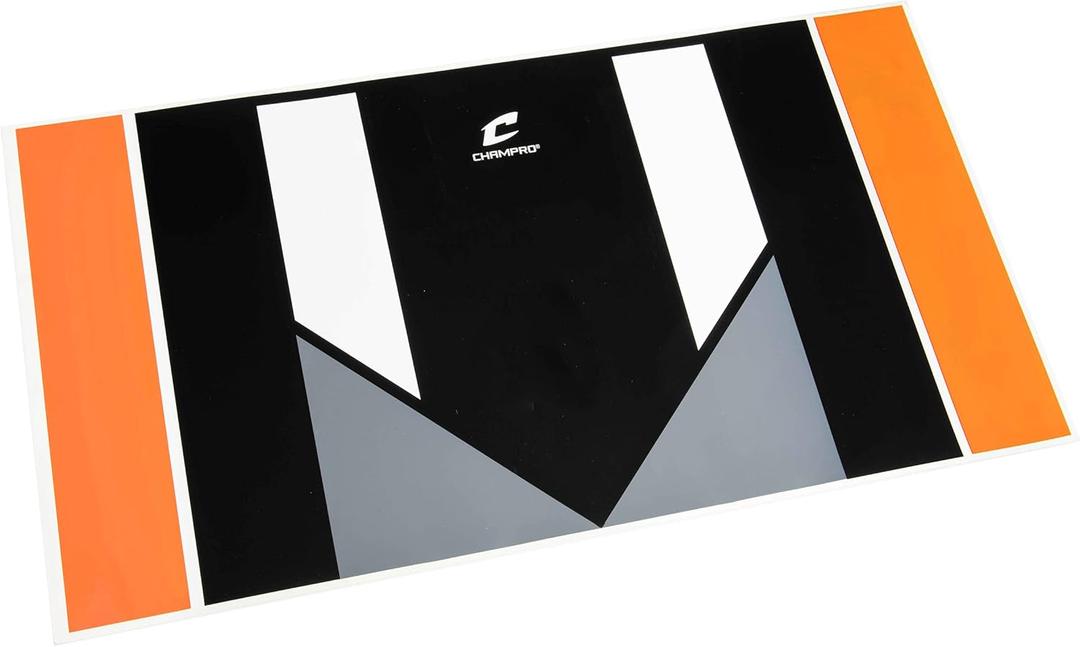 Champro The Zone Extended Training Home Plate with Color Highlights for Pitching and Hitting Practice