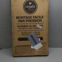 Regalo 38.5-Inch Extra Wide Baby Gate  Pressure Mount Baby and Pet Safety Gate for Bottom of Stairs & Doorways  Tested and Trusted, American Designed, American Owned (White)