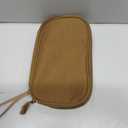 FYY Electronic Organizer, Travel Cable Organizer Bag Pouch Electronic Accessories Carry Case Portable Waterproof Double Layers Storage Bag for Cable, Charger, Phone, Earphone, Medium Size, Brown