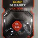 3M Scotch Mount Double Sided 1 in. W X 125 in. L Mounting Tape Black