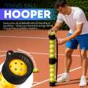 Collapsible Pickleball Pickup Tube for Pickleballs - Holds 17 Balls, Portable Pickleball Retriever Tool