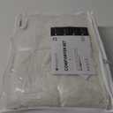 KASENTEX Crinkle Comforter Set Queen Size,Fluffy Lightweight 3-Piece Bed Set,Soft Warm Down Alternative Duvet Insert,Breathable Muslin Comforter,Machine Washable, All-Season, White