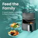 Chefman TurboX 4-in-1 Air Fryer, 5-Quart Airfryer for Extra Crispy Chicken, Fries, Wings, and More, Air Fry, Bake, Reheat, and Frozen Functions, Digital Touch Controls, Dishwasher Safe - Gray