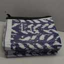 MontVoo Outdoor Rug 8x10 Waterproof-Patio Rug Mat Outdoor RV Camping Picnic Beach Mat Plastic Straw Rugs Outside Outdoor Area Rugs for Balcony Deck Backyard Navy Blue