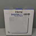 iHome Digital Scale, Bathroom Scale, Batteries Included, Scale Body Weight, Weight Scale, Bathroom Scales for Weight, Digital Scales for Body Weight (White) (One Size)