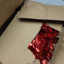 Red Christmas Tree, 5ft Collapsible Pop Up Tinsel Christmas Tree for Holiday Party Xmas Decor, Home Office Farmhouse Fireplace Decoration, Red-1